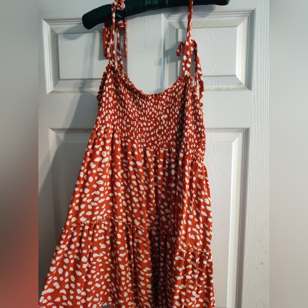 Red and White Polka Dot Sundress